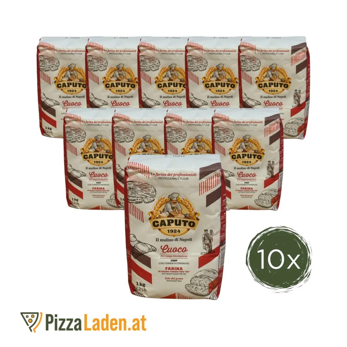 Caputo Cuoco Pizzamehl Tipo 00 Sparset 10x1kg – jetzt -10%