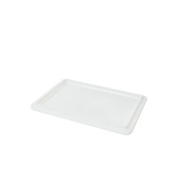 Pizzaballenbox Set - 1x Box + 1x Deckel, 40x30x7 cm, weiß