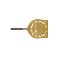 Cerutti Nr. 10 GOLD Pizzaschaufel - rechteckig 33 x 33...