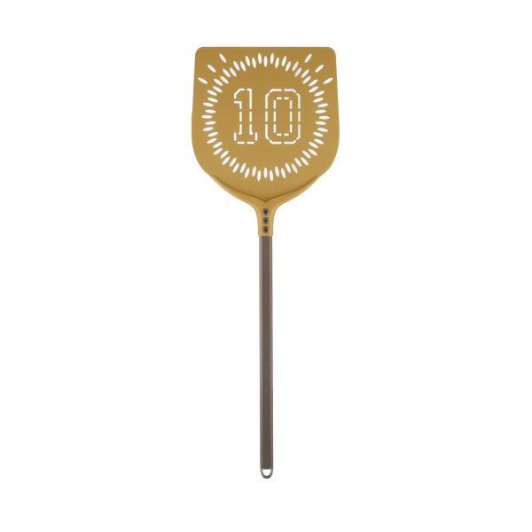 Cerutti Nr. 10 GOLD Pizzaschaufel - rechteckig 33 x 33 cm, 60cm Stiellänge