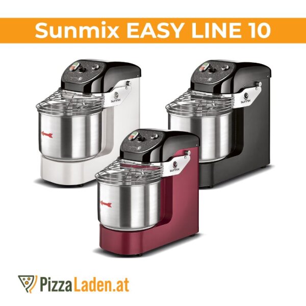 Sunmix EASY Line 10 Professionelle Teigknetmaschine - 10 kg Weiß mit Innenbeleuchtung