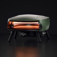 Witt Etna Rotante 16 Control Matt Grün – Gas-Pizzaofen mit Drehstein & LCD
