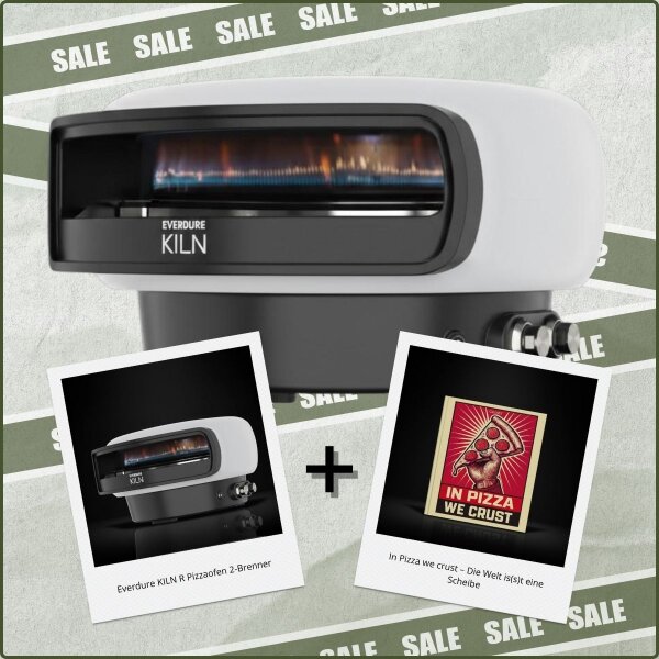 Everdure KILN-R (Stone) + Buch „In Pizza we crust“ – Das ultimative Pizza-Bundle