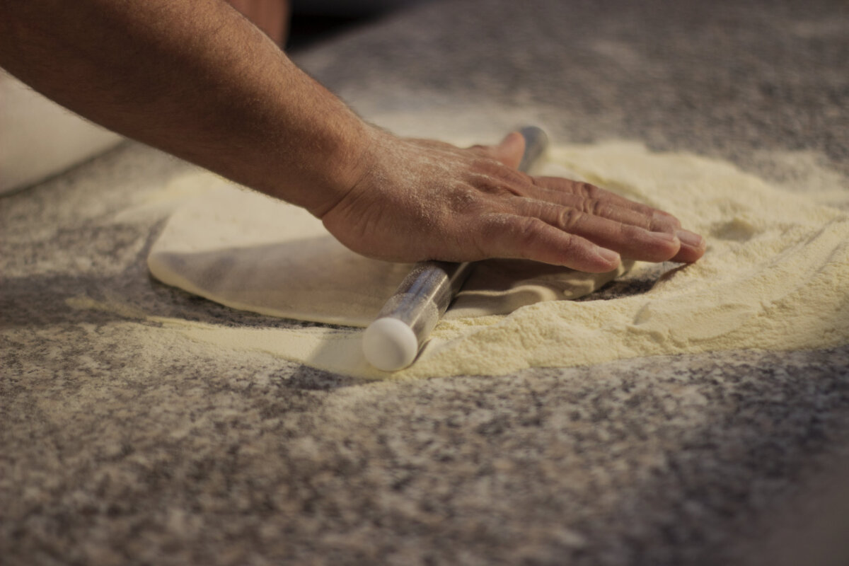 Gi.Metal Edelstahl Nudelholz 26 cm – Rolling Pin für Pizza & Pasta