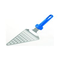 Gi.Metal Dreieckige, perforierte Servierpalette aus Edelstahl – 15 × 12 cm