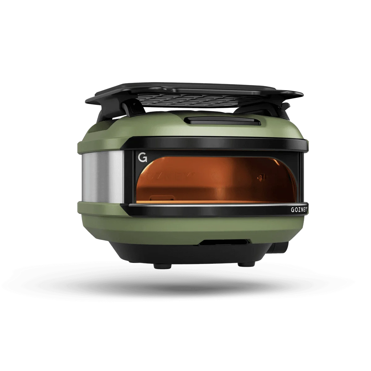 Gozney Tread Roof Rack – Arbeitsfläche auf Tread Pizzaofen montiert