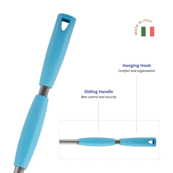 Cerutti Nr. 10 Turning Peel Sliding Handle blau 80cm Stiel Detail