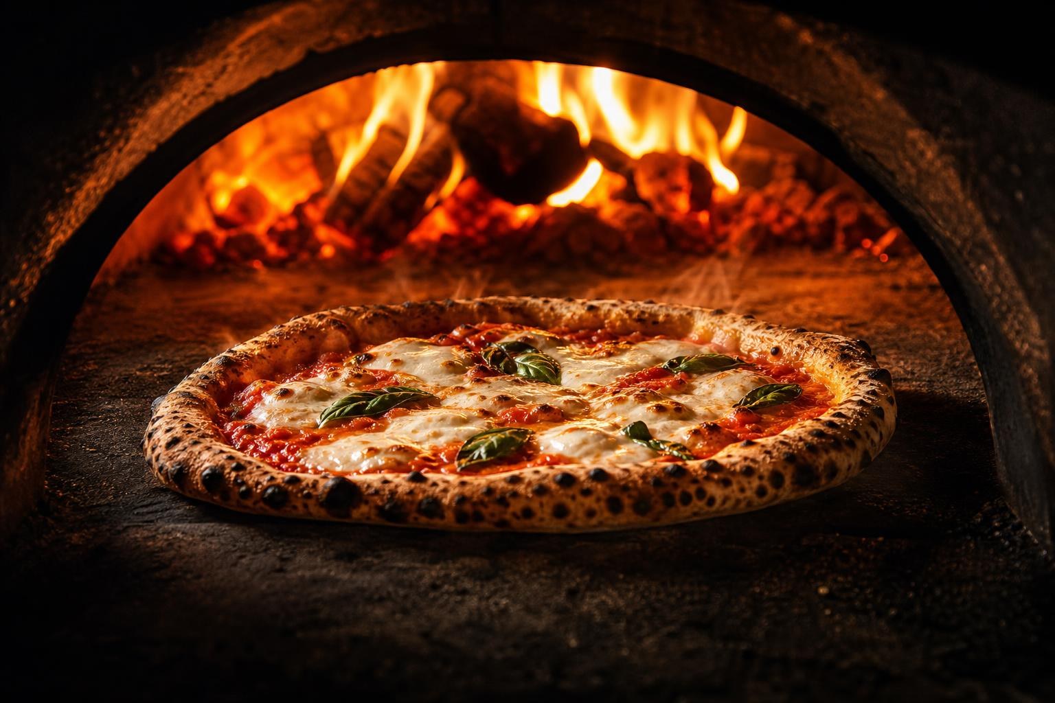 Pizza aus dem Ofen